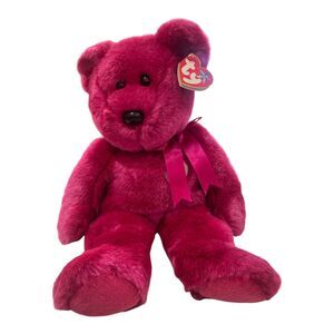 TY Beanie Buddy 14" VALENTINA the Valentine's Bear Vintage 2000 Stuffed Animal